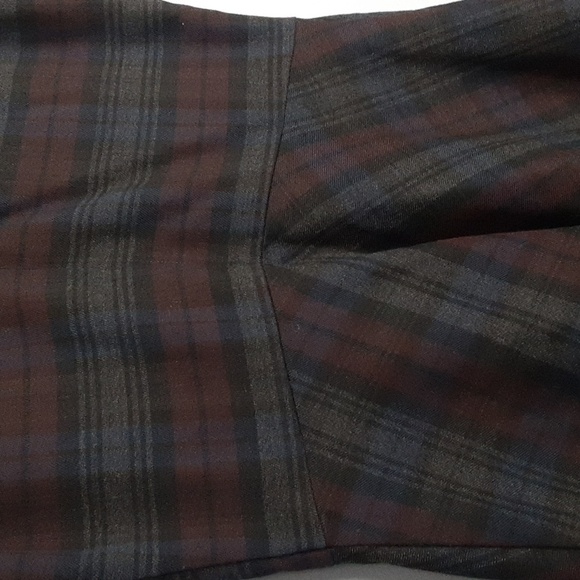 Banana Republic Sleevless Gray Plaid Fit & Flare Dress - Picture 7 of 8